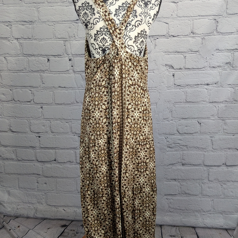 J Jill women's Sleeveless maxi dress Floral Print Stretch Knit L sleeveless b6 - Picture 10 of 10
